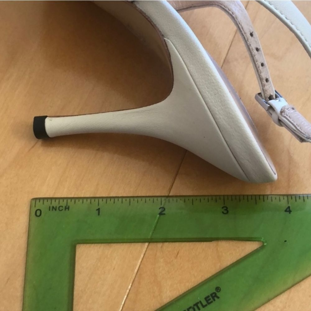 Gucci Horsebit Brand new Authentic White Sling back adjustable Heel Size 37.5 - Picture 8 of 10